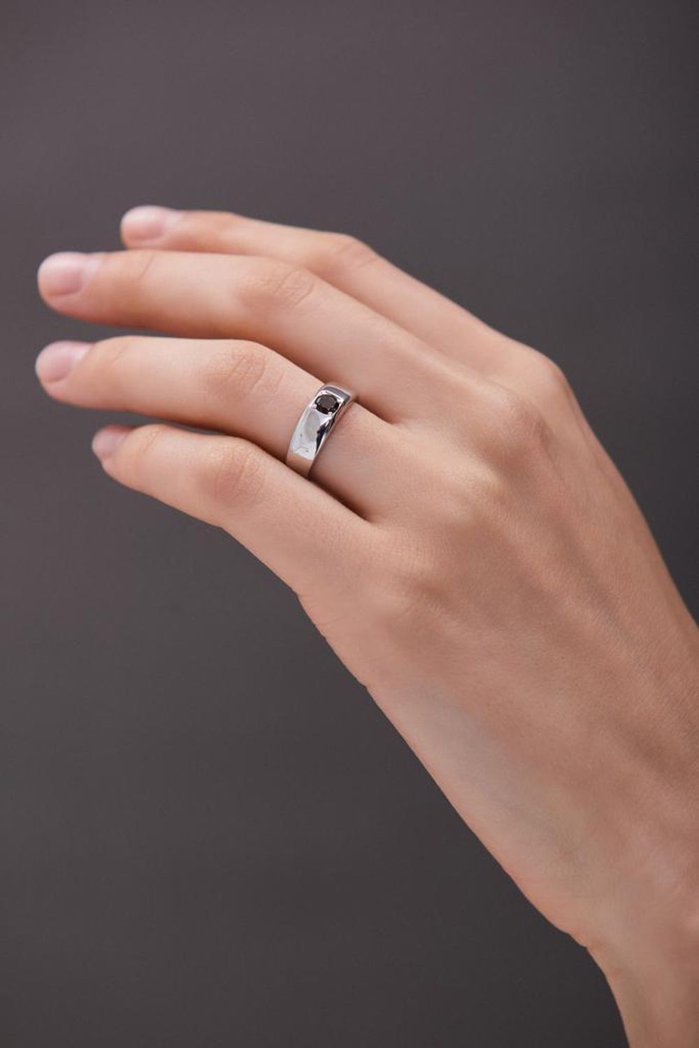 Кольцо Crystal Round с раухтопазом