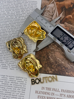 Пуговицы Скиапар. "Ухо" глянцевое лимонное золото