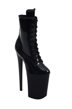 ASTER. Ботильоны четверки. Лак. Закрытые - SHDB-020-4-lak-bl