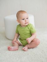 Боди с коротким рукавом "Фисташка" 0+