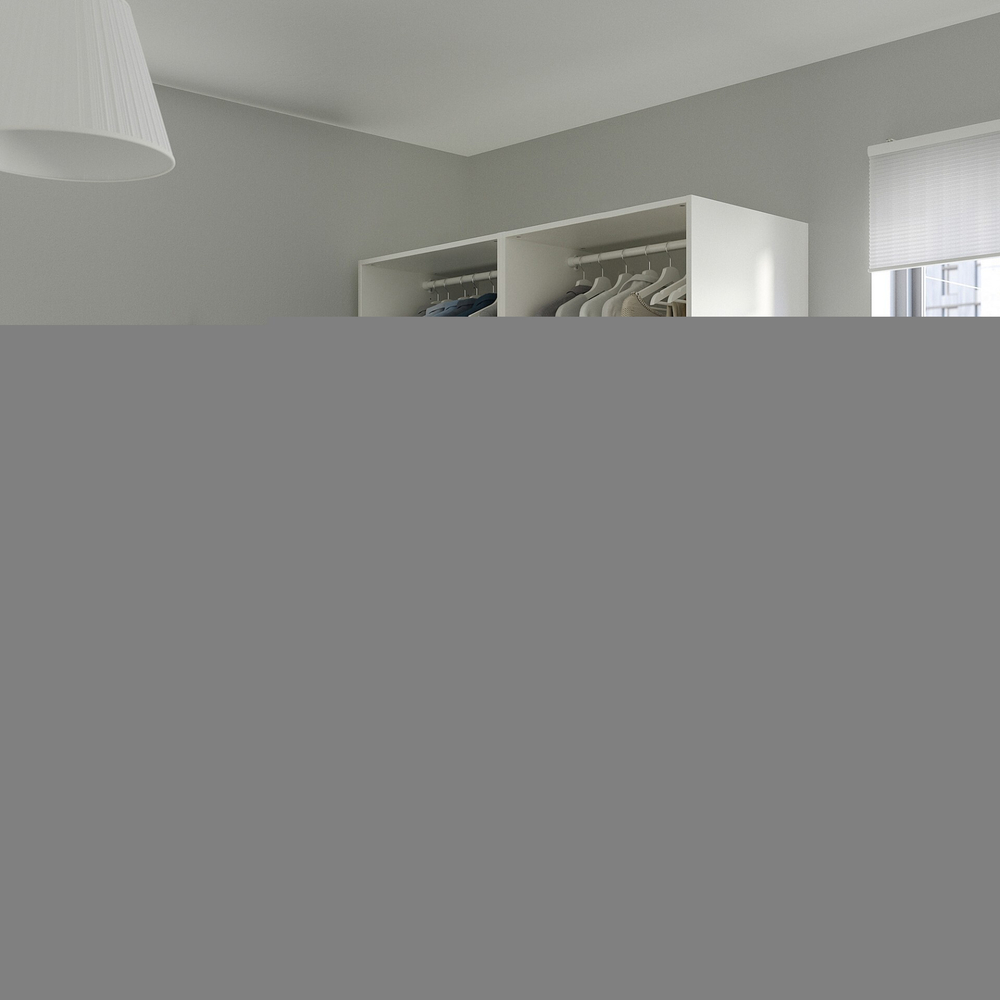 Гардероб PAX IKEA с 3 ящиками (комбинация) 150x58x201 см (белый) 150*58*201 см, Белый   Фиеста