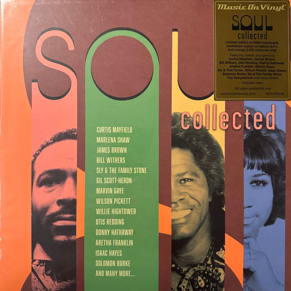 Сборник Soul Collected 2LP (Голландия 2023г.) Yellow/orange