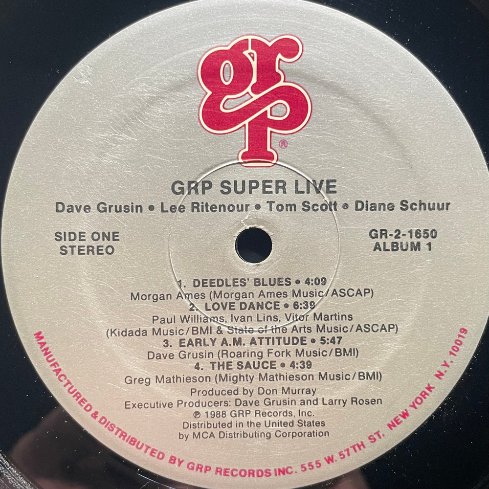 Dave Grusin, Lee Ritenour, Chick Corea, Diane Schuur, Tom Scott - GRP Super Live 2LP (США 1988г.)