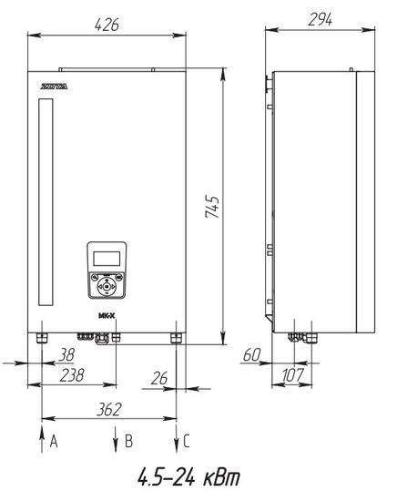 Электрический котёл Zota MK-X 12