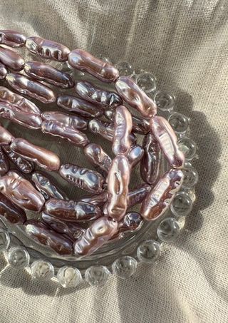 Жемчуг Продольной формы 8мм, майорка lux (1шт)