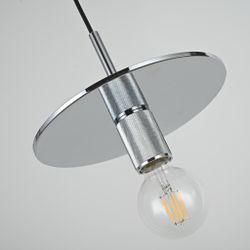 Подвесной светильник RH Utilitaire Disk Shade Pendant Silver