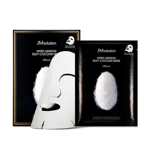 JMsolution Water Luminous Silky Cocoon Mask Black маска для упругости кожи с протеинами шелка