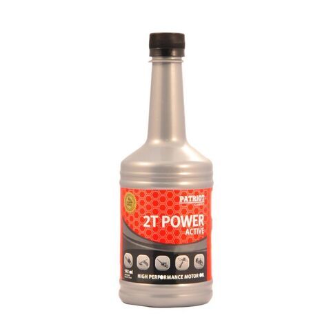 Масло машинное минеральное, для 2-такт двигателя, Patriot, Power Active 2T, 0.592 л, 850030628