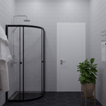 Душевая Ширма Triton Альфа-Блэк 90х90