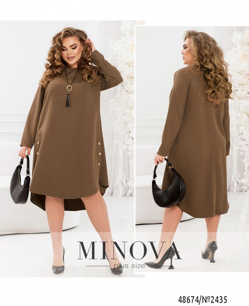 Платье 2435-мокко Minova