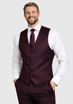 Мужской костюм смокинг (бордовый) А90