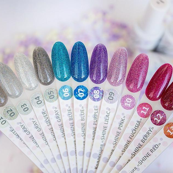 HIT GEL, ГЕЛЬ-ЛАК SHINE FUCHSIA №11