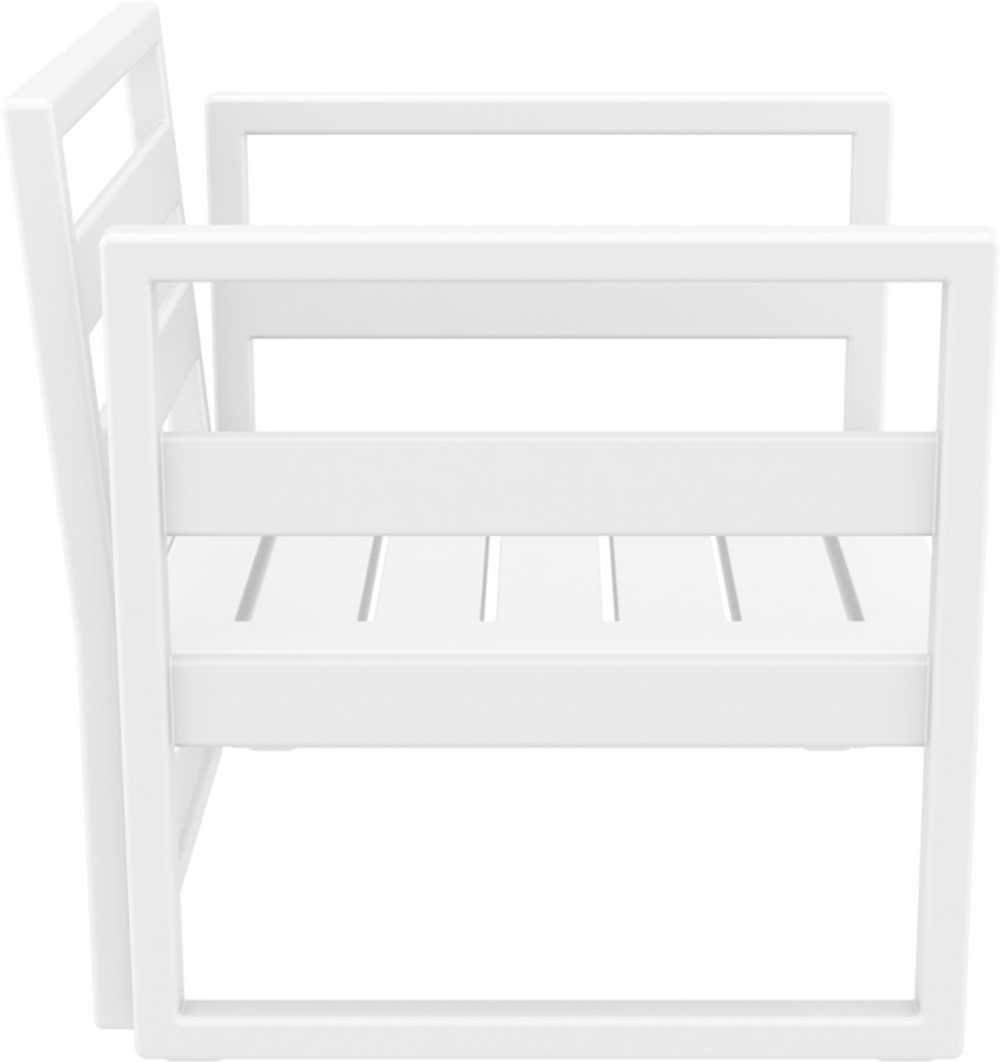 Кресло пластиковое Siesta Contract Mykonos, белый, бежевый