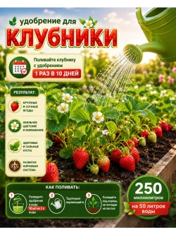 Комплексное удобрение для клубники 250 мл