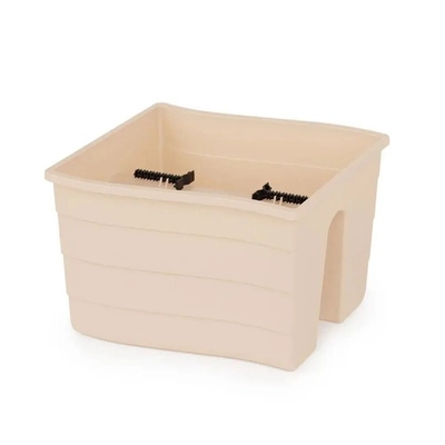 Кашпо на перила 290х200мм малое (бежевый)