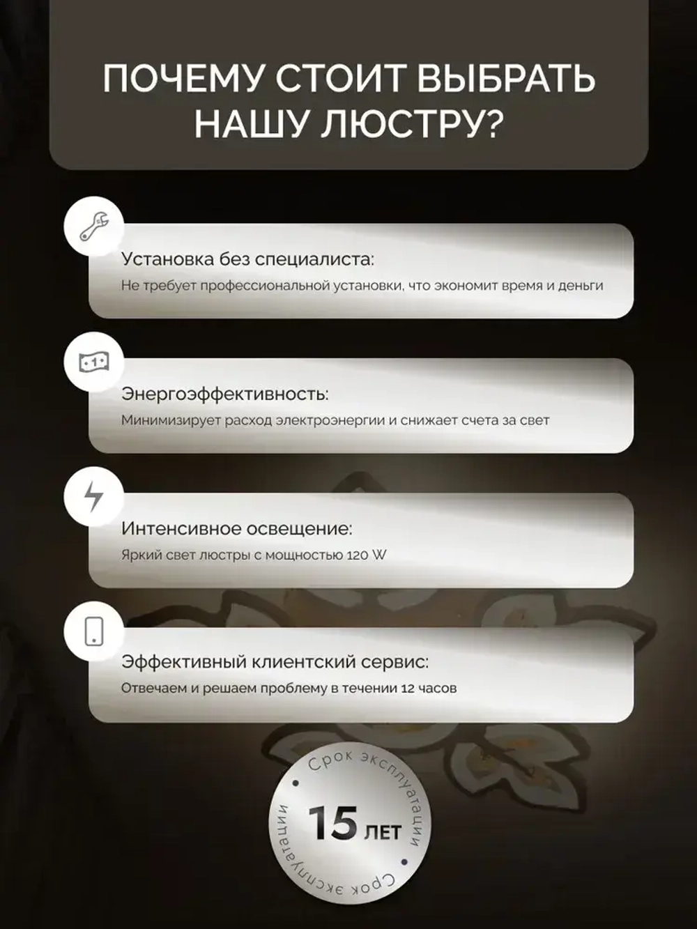 Люстра потолочная светодиодная с пультом 100 Вт 30 кв.м. 3500-6500К