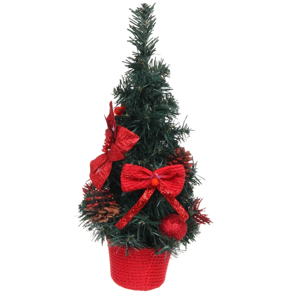 Елка в горшке «Зимняя нежность» 40 см, Красный