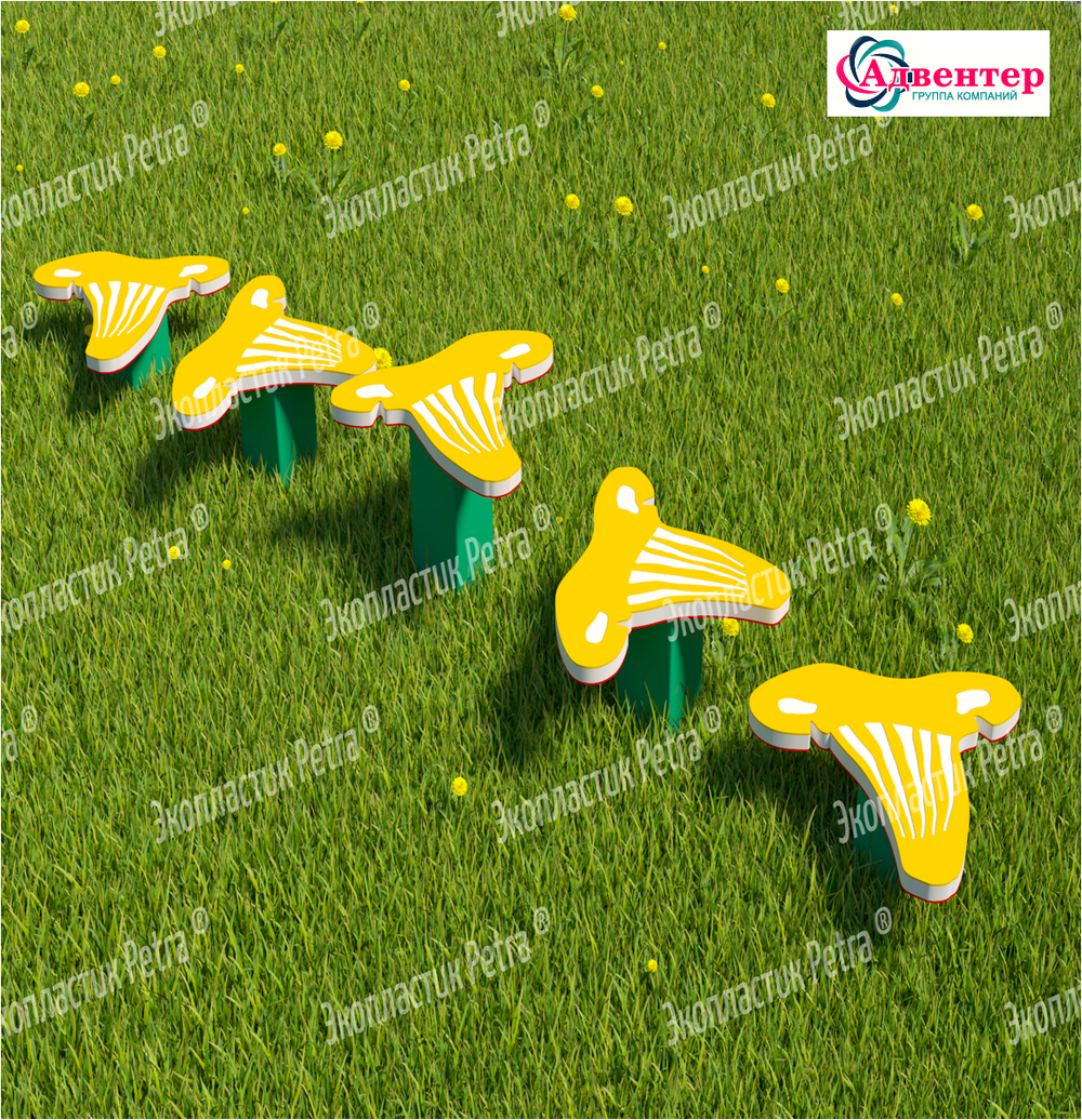 Полоса препятствий уличная из экопластика