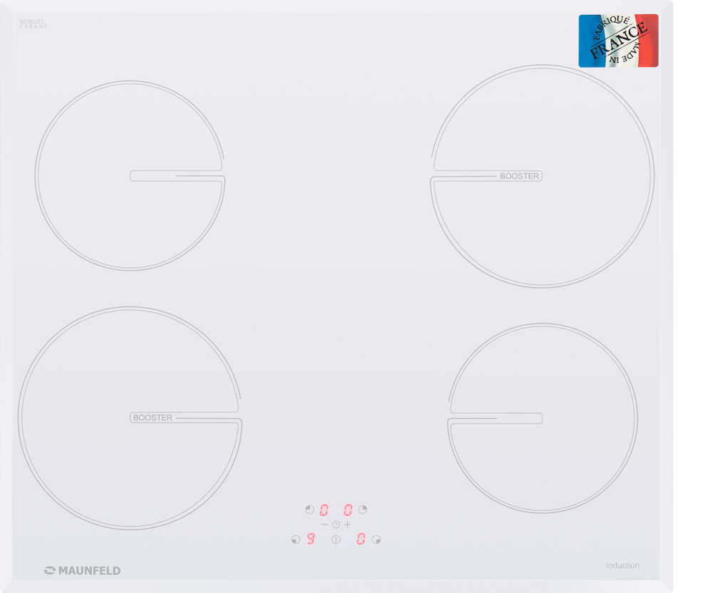 Индукционная варочная панель MAUNFELD MVI59.4HZ.2BT-WH фото 