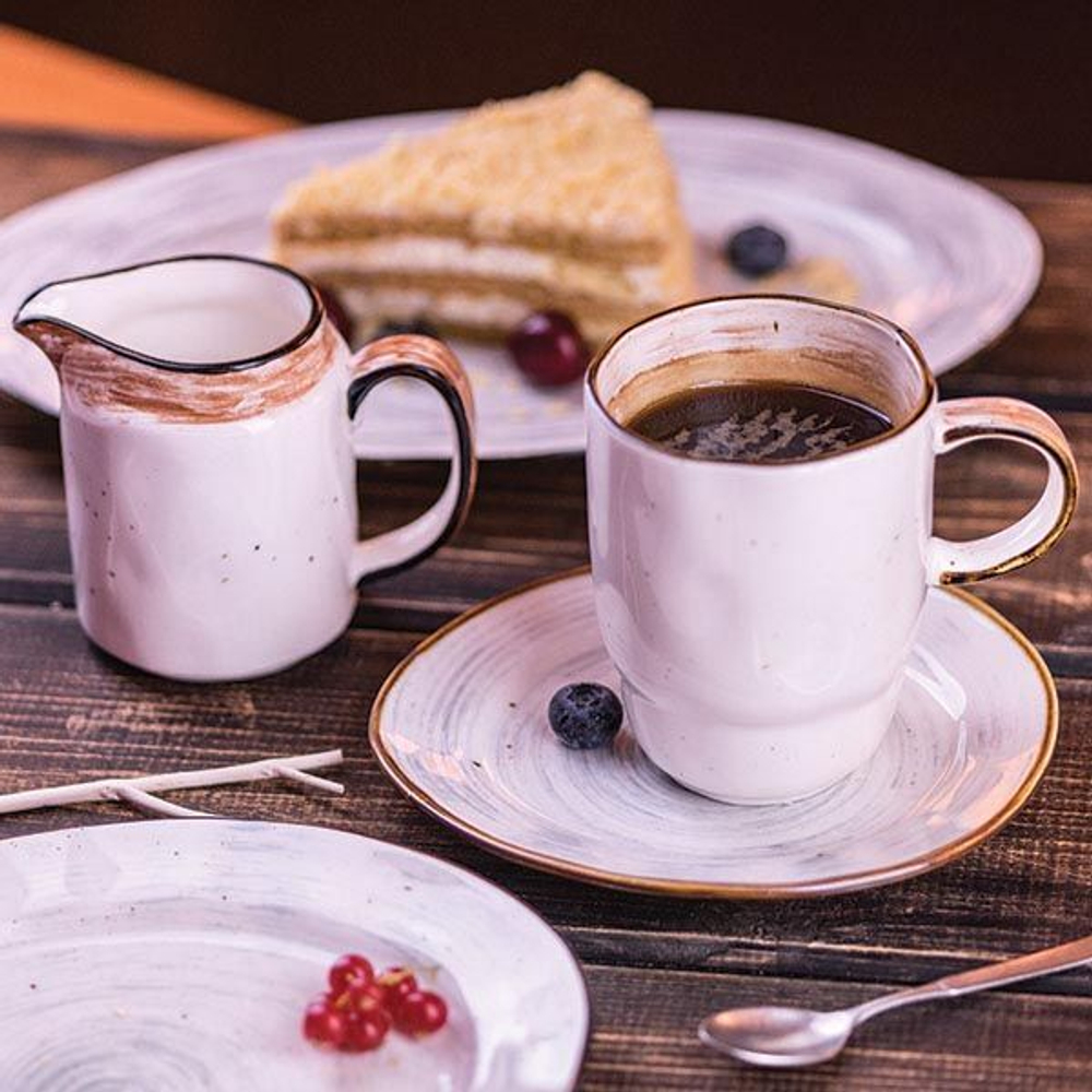 Тарелка «Пастораль» мелкая;фарфор;,H=3,L=30,B=26см;оранжев. (Цвет: оранжевый)