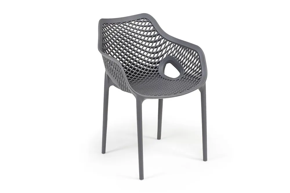 "Беллини" стул пластиковый, цвет темно-серый