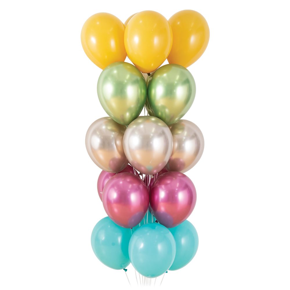 Шар (5''/13 см) Reflex, Зеркальный блеск, Лайм (931), хром, 50 шт.