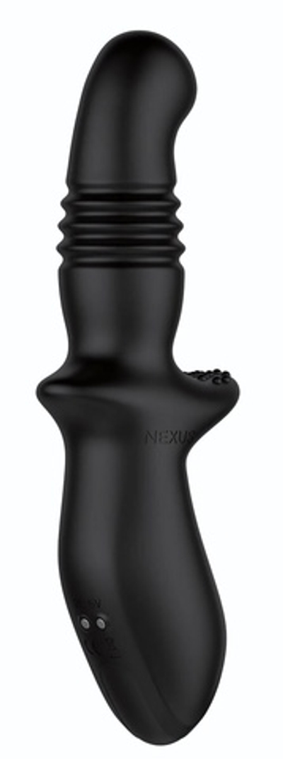 Черный вибромассажер простаты Nexus Thrust с возвратно-поступательными движениями (Цвет: черный)