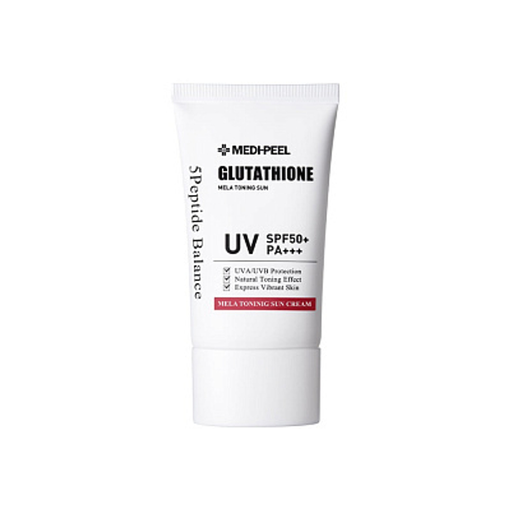 [MEDI-PEEL] Bio-Intense Glutathione Mela Toning Sun Cream - Солнцезащитный крем с глутатионом, 50 мл