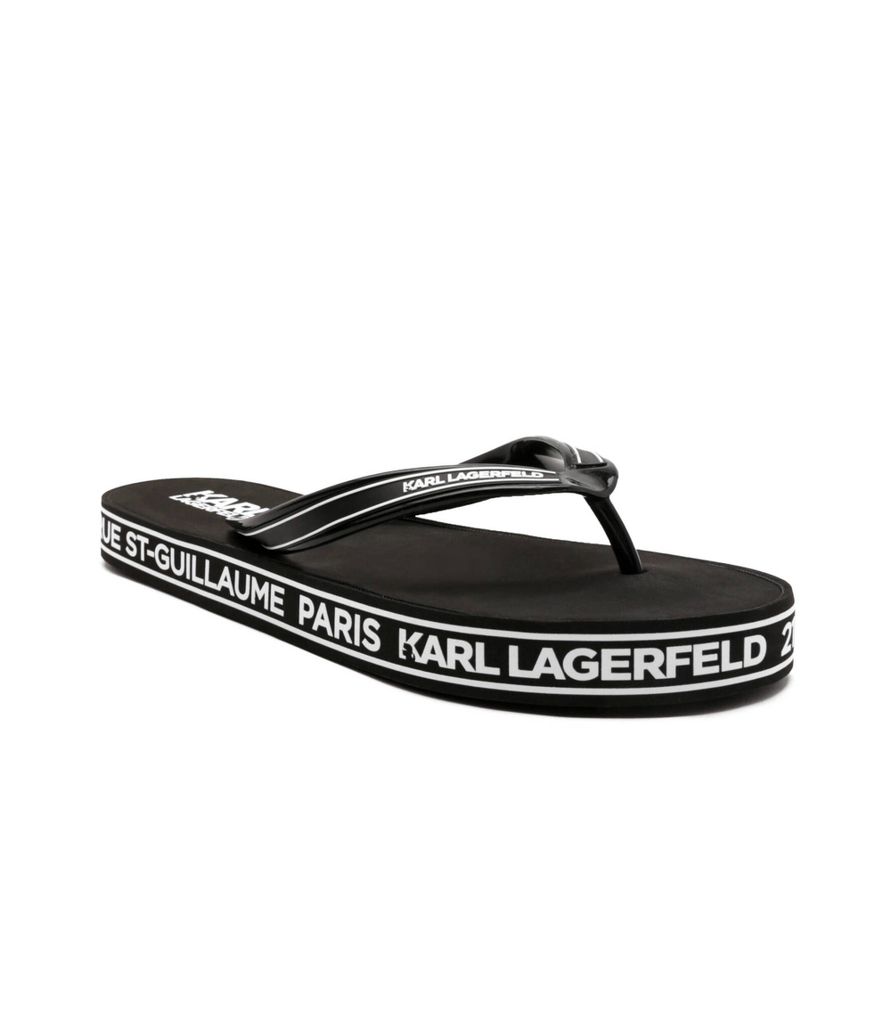 Вьетнамки KOSTA MNS Maison Border Thong Karl Lagerfeld - черный(KL71008S)
