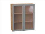 Шкаф верхний с 2-мя остекленными дверцами Сканди