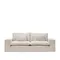 Anarela 3-местный диван со съемным чехлом и льняными подушками бежевого цвета 280 см