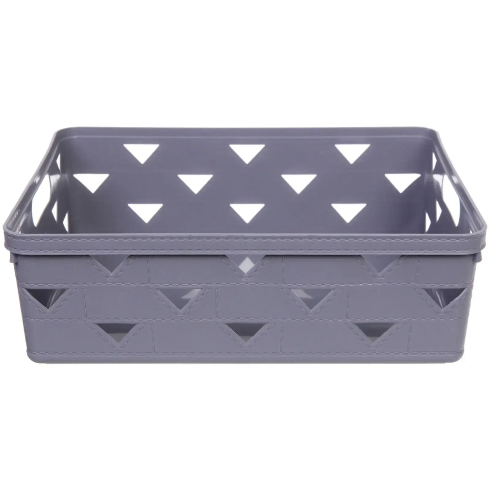 Корзинка для хранения «ЭНИГАРТ», цвет пыльно серый, 33*25.6*11см