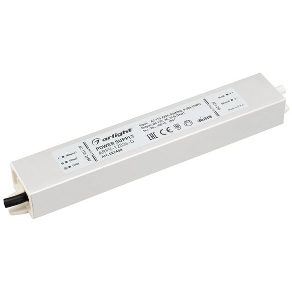 Блок питания Arlight ARPV-36D 12V 36W IP67 3A 022408