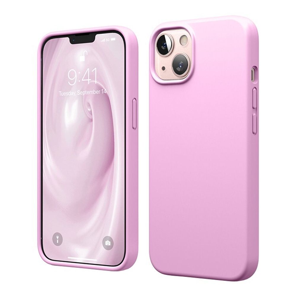 Накладка Apple 13 силикон pink Coblue