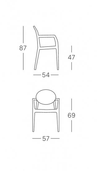 Стул с подлокотниками прозрачный Igloo Италия