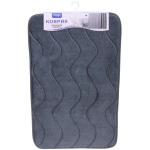 Коврик для ванной 50*80"Волна» серый