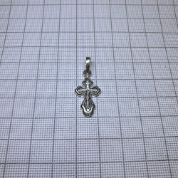 Крест из серебра/Чернение/С подвижным ухом