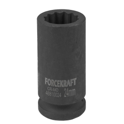Головка ударная глубокая 3/4'', 24мм (12гр.) FORCEKRAFT FK-46810024