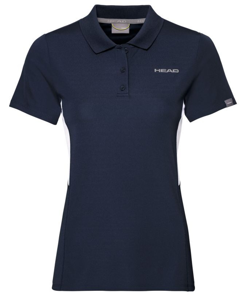 Футболка для девочки теннисная Head Club Tech Polo Shirt - dark blue