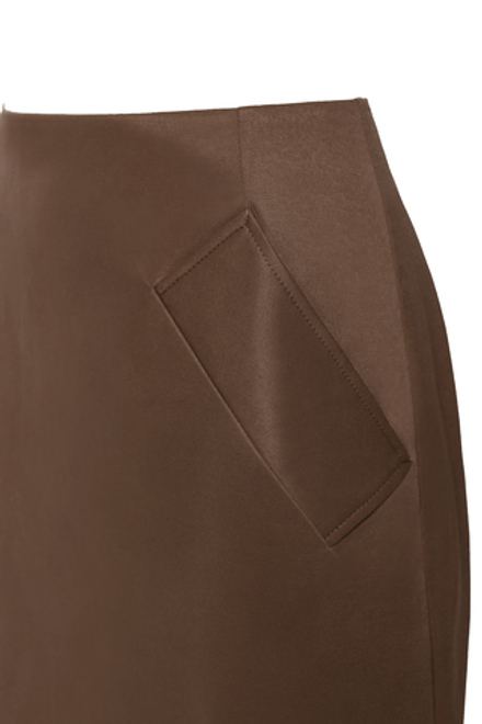 «Espresso foam» Юбка миди трапеция с разрезом.