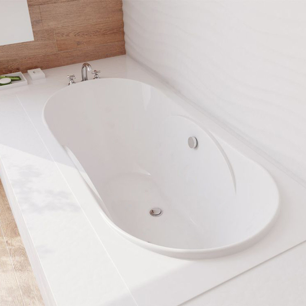 Ванна из литьевого мрамора Эстет Астра 170х80 белая, ФР-00000620