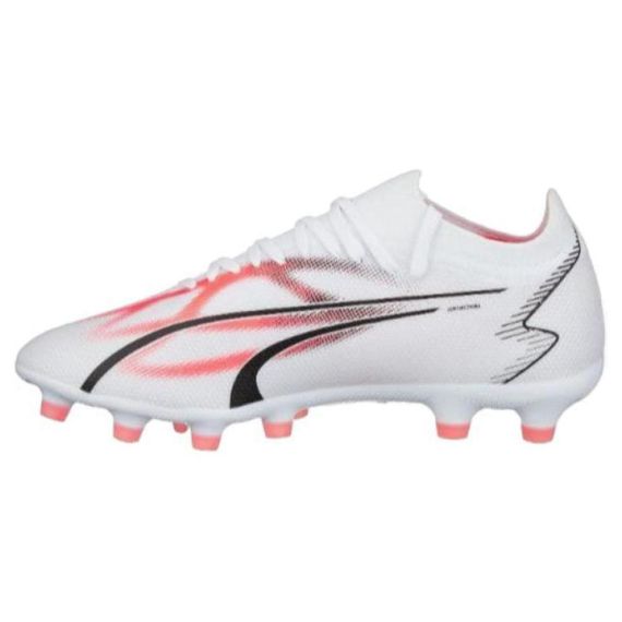 PUMA Ultra Match Футбольные бутсы Низкие Бело-розовые Мужские