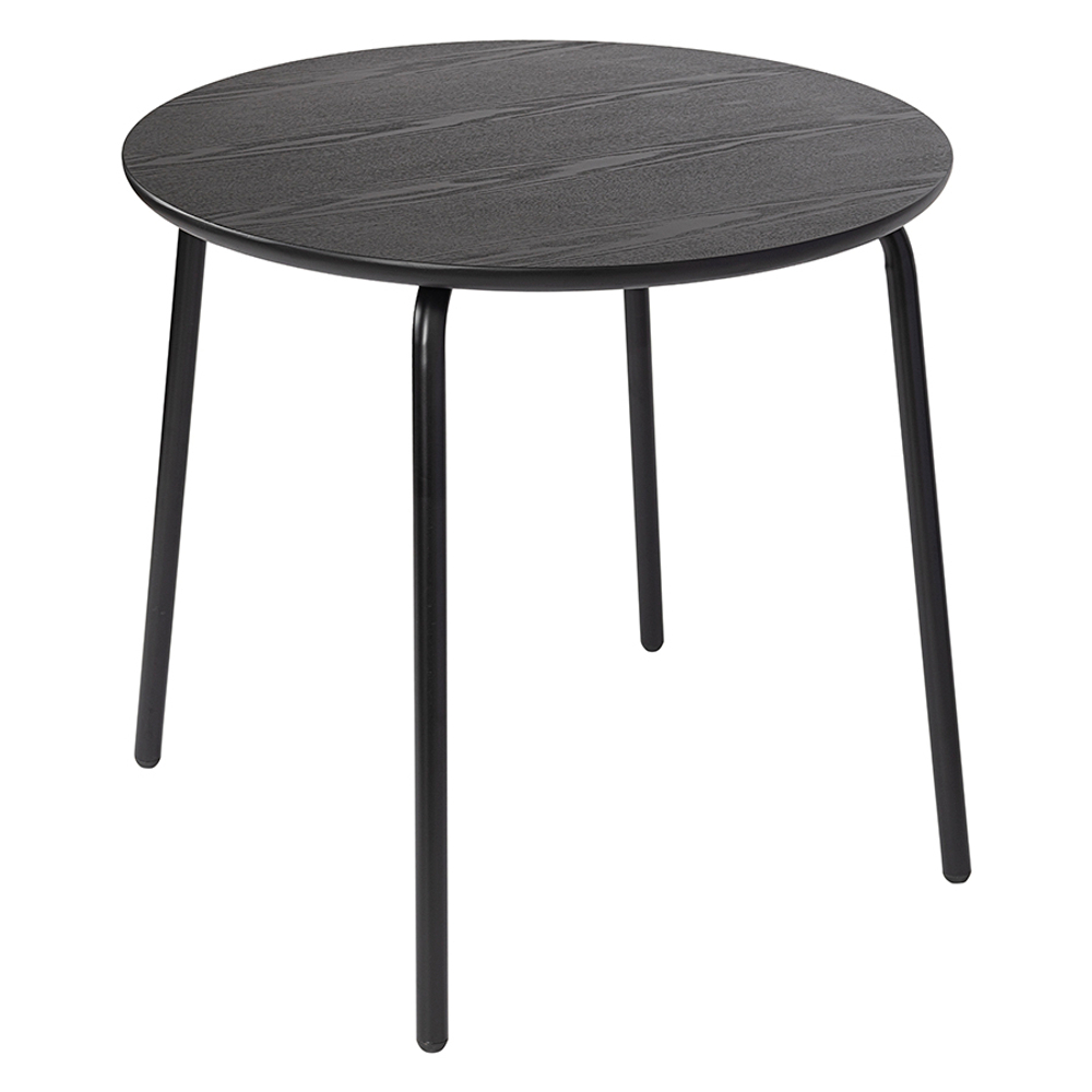 Стол обеденный Round, 90 см, черный