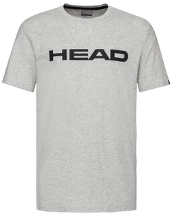 Женская теннисная футболка Head Club Lucy T-Shirt W - grey melange/black