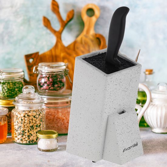 Подставка для ножей с наполнителем Kamille KM 7614