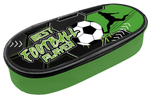 Пенал-косметичка объемный, жесткий, печать на ткани 210*85*50 "Планета футбола 2025"
