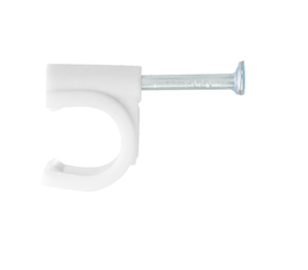 Электроустановочные скобы СИБРТЕХ 8 мм, круглый профиль, 50 шт 47518