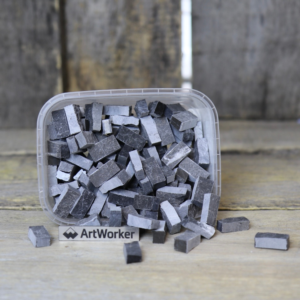 Натуральный камень колотый на модуль для мозаики