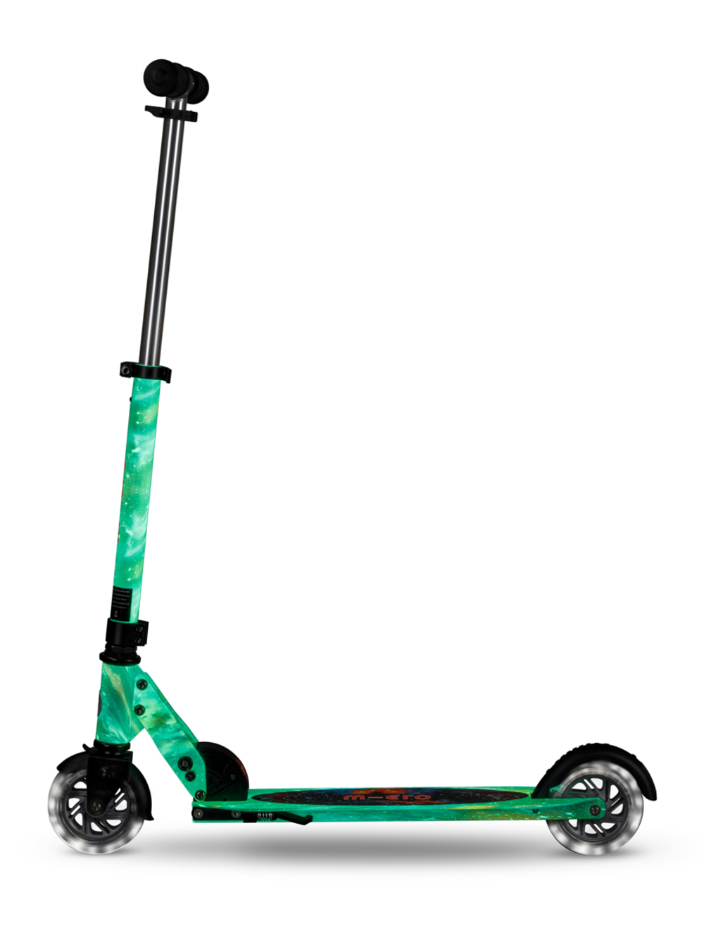 Самокат Micro Sprite Glow (светится в темноте) LED, Art Млечный путь