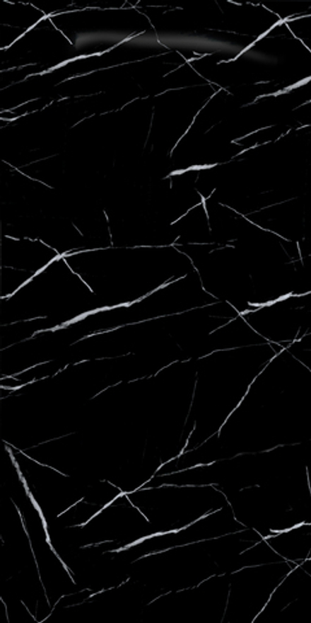 Листовая панель ПВХ "Гибкий мрамор" DESIGN MODERN, Неро (глянец)